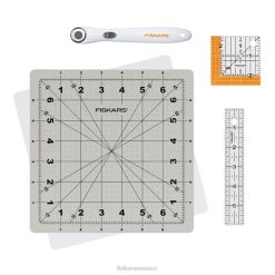 Juego de corte de tapete giratorio de 4 piezas. Fiskars J4HHH506 herramienta