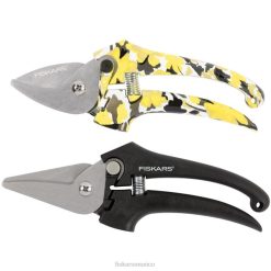 Juego de tijeras y podadoras de diseño (negro) Fiskars J4HHH200 herramienta
