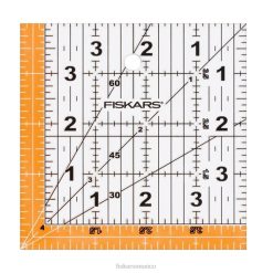 regla para acolchar acrílica cuadrada (4,5" x 4,5") Fiskars J4HHH511 herramienta